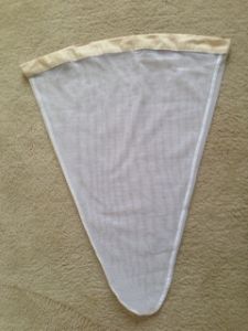 Insect Net Bag, Aerial, white polyester 18-inch, 38-inch bag depth, NBA18