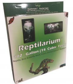Reptilarium TM  Pop-Up  Reptile / Butterfly Cage,102-Gallon (14- Cu Ft)   23 x 23 x 46-inch, REP102 